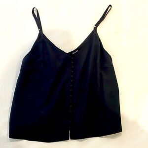 Madewell size 4 black crop top